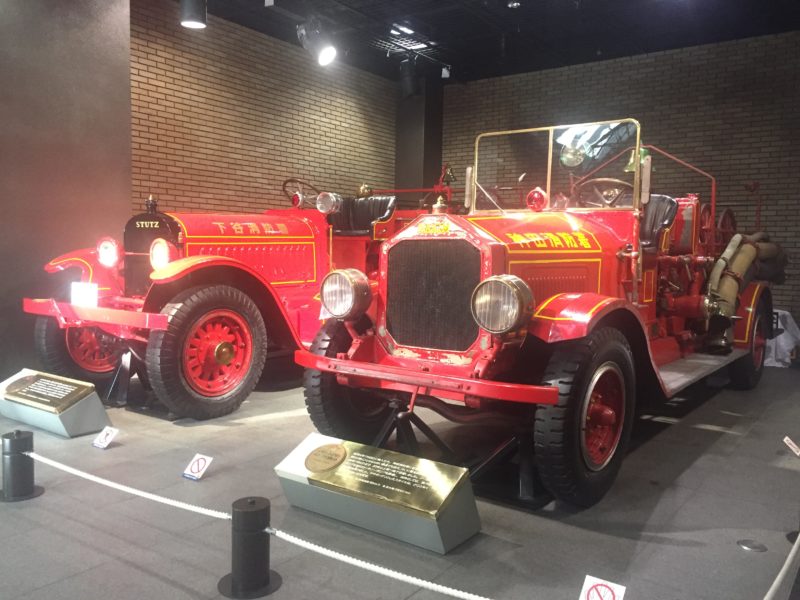消防博物館のポンプ車
