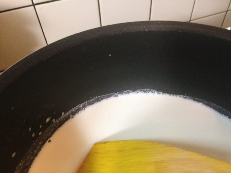 豆花レシピは豆乳を沸騰する前に火を止める